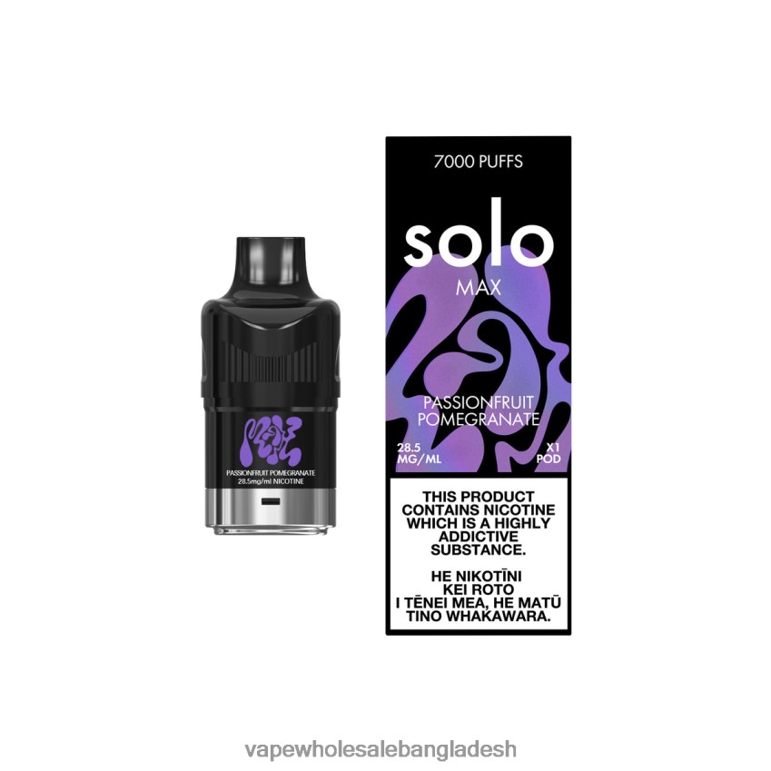 Vape Bangladesh Price - Solo MAX পড প্যাশনফ্রুট ডালিম 406XLL89