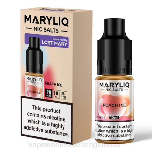 E Cigarette Price - পীচ বরফ F6D8450 LOST MARY MARYLIQ nic সল্ট - 10ml - 20mg