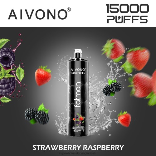 Vape Shop Bd Dhaka - Aivono FATMAN 15000 স্ট্রবেরি রাস্পবেরি 40X0R15