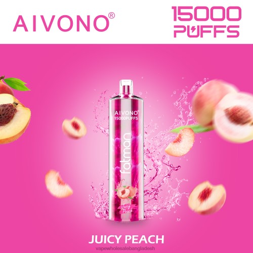 Vape Wholesaler - Aivono FATMAN 15000 সরস পীচ 40X0R17