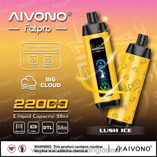 Vape Dhaka - Aivono Fatpro 22000 বরফ 40X0R3