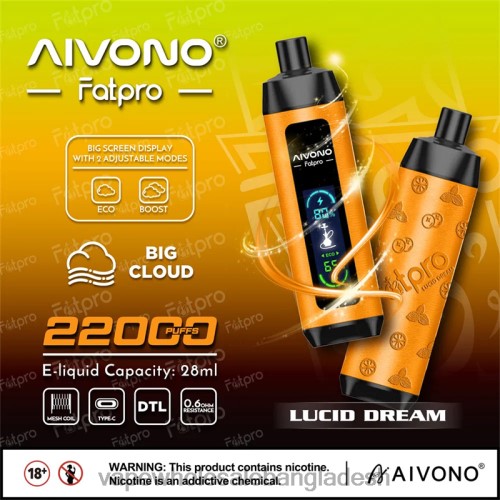 Vape Wholesaler - Aivono Fatpro 22000 উজ্জ্বল স্বপ্ন 40X0R7