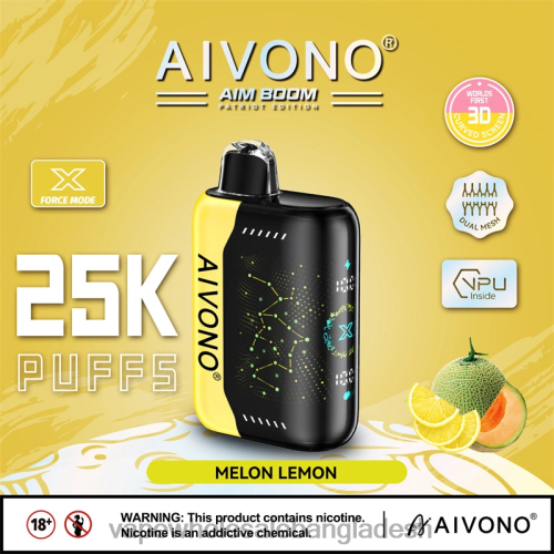 Vape Bangladesh - Aivono AIM BOOM 25000 তরমুজ লেবু 40X0R348