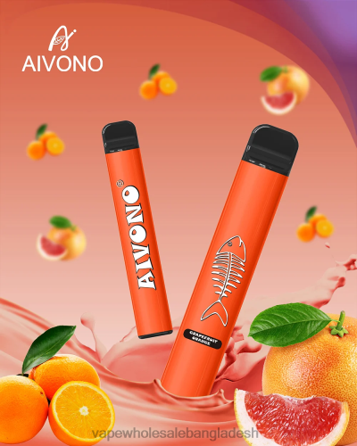 E Cigarette Price - Aivono AIM FISHBONE 600 জাম্বুরা কমলা 40X0R280