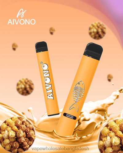 Vape Bd Online - Aivono AIM FISHBONE 600 ক্যারামেল পপকর্ন 40X0R286