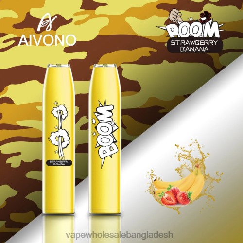 Vape Dhaka - Aivono AIM BOOM 600 স্ট্রবেরি কলা 40X0R363