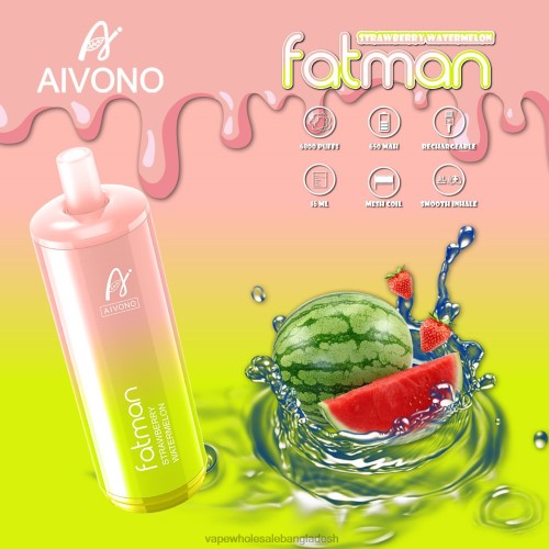 E Cigarette Price - Aivono FATMAN 6800 স্ট্রবেরি তরমুজ 40X0R30