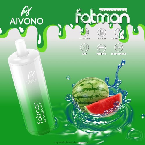 Vape Bangladesh - Aivono FATMAN 6800 তরমুজ বরফ 40X0R28