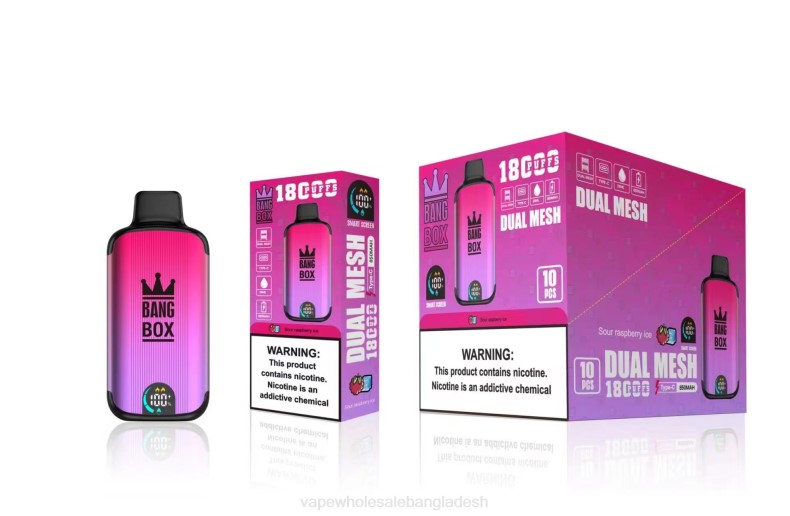 E Cigarette Price - Bang Box 18000 পাফ টক রাস্পবেরি বরফ LRJL98