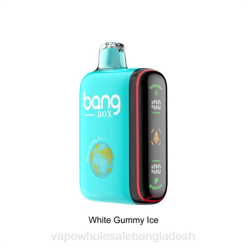 E Cigarette Price - Bang Box 9000-18000 puffs বুদ্ধিমান শক্তি প্রদর্শন সাদা আঠালো বরফ LRJL30