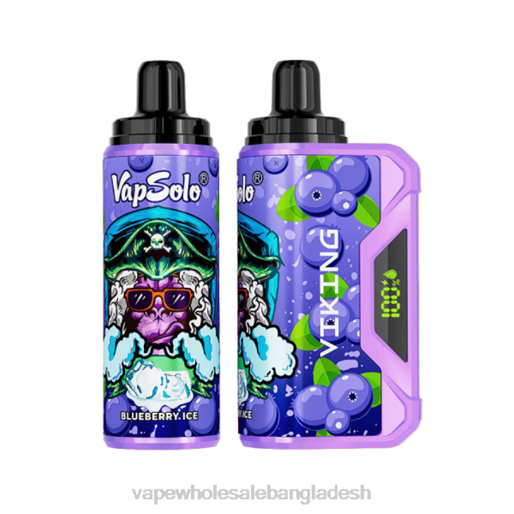 E Cigarette Price - Vapsolo VIKING নিষ্পত্তিযোগ্য vape ব্লুবেরি B02J130