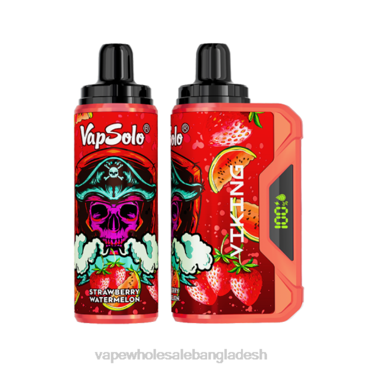 E Cigarette Price - Vapsolo VIKING নিষ্পত্তিযোগ্য vape স্ট্রবেরি তরমুজ B02J140