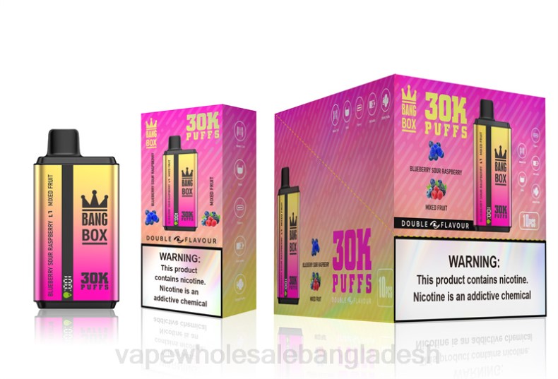 Vape Bangladesh - Bang Box 30000 puffs ডুয়াল ফ্লেভার ব্লুবেরি টক রাস্পবেরি এবং মিশ্র ফল LRJL66