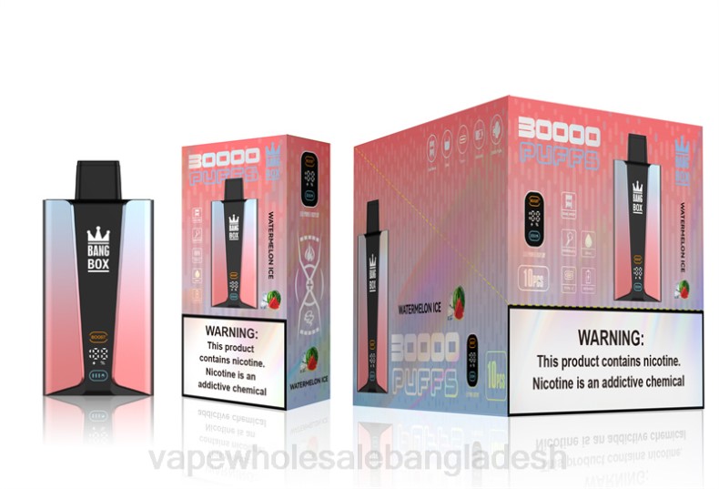 Vape Bangladesh - Bang Box 30000 puffs স্মার্ট স্ক্রিন তরমুজ বরফ LRJL86