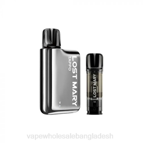 Vape Bangladesh - সিলভার স্টেইনলেস এক্স স্ট্রবেরি বরফ F6D8438 LOST MARY Tappo পড vape কিট