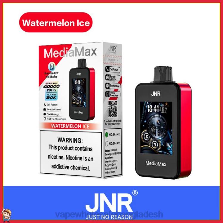 Vape Bangladesh - JNR MediaMax 40k পাফ BTBJ18 তরমুজ বরফ