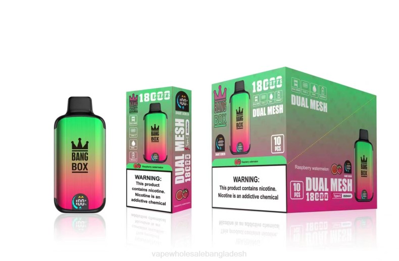 Vape Bangladesh Price - Bang Box 18000 পাফ রাস্পবেরি তরমুজ LRJL97