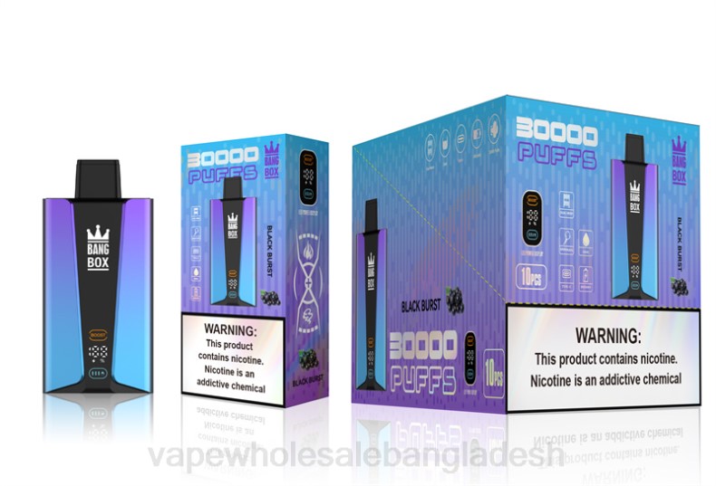 Vape Bangladesh Price - Bang Box 30000 puffs স্মার্ট স্ক্রিন কালো বিস্ফোরণ LRJL77