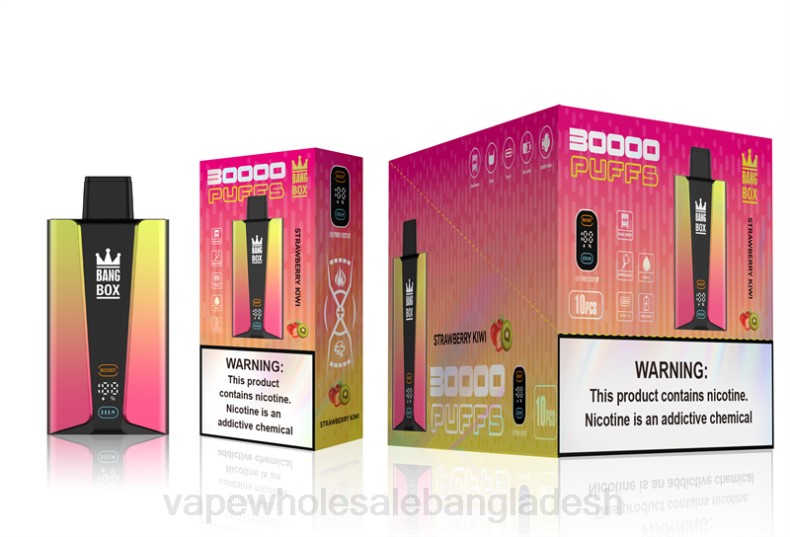 Vape Bd Online - Bang Box 30000 puffs স্মার্ট স্ক্রিন স্ট্রবেরি কিউই LRJL74