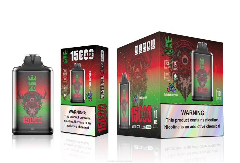 Vape Bd Online - Bang Box s1-15000 পাফ ট্রিপল বেরি বরফ LRJL104