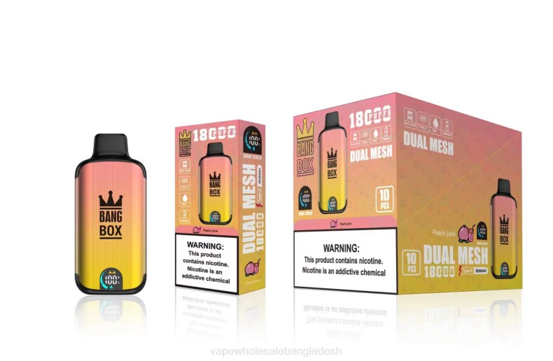 Vape Dhaka - Bang Box 18000 পাফ পীচ রস LRJL91