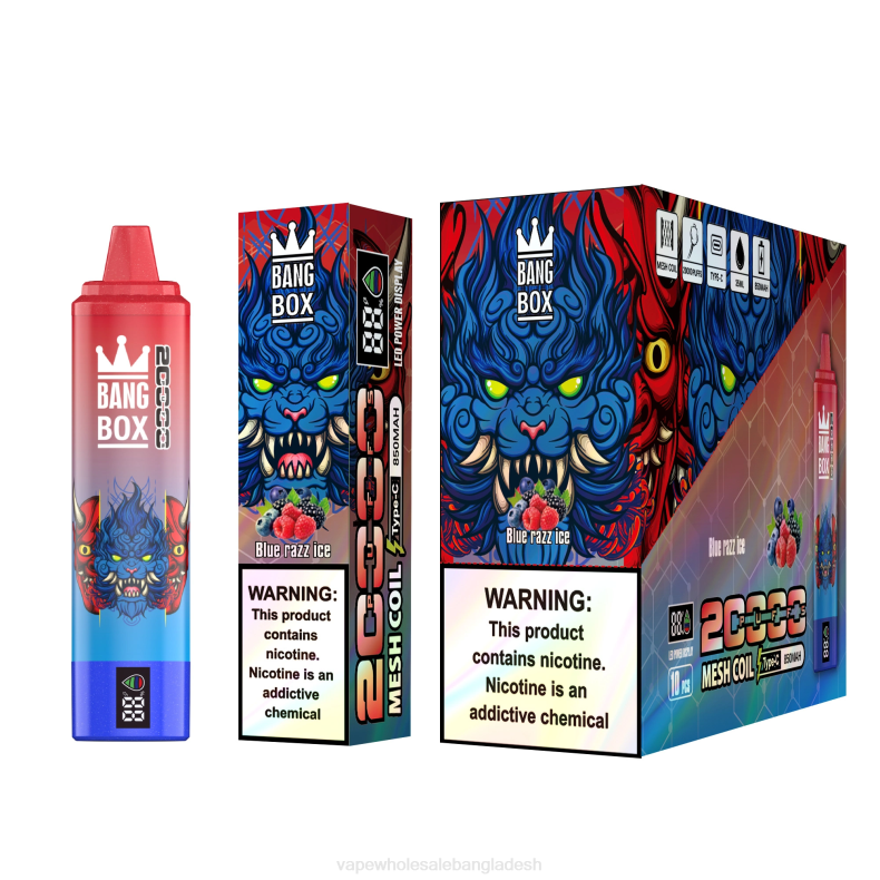 Vape Dhaka - Bang Box 20000 নীল রাজ বরফ LRJL59