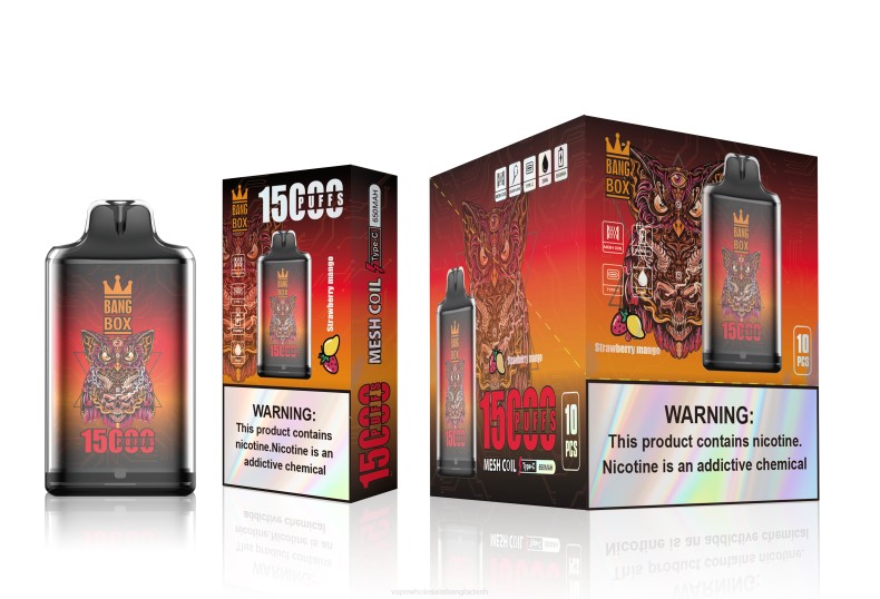 Vape Dhaka - Bang Box s1-15000 পাফ স্ট্রবেরি আম LRJL101