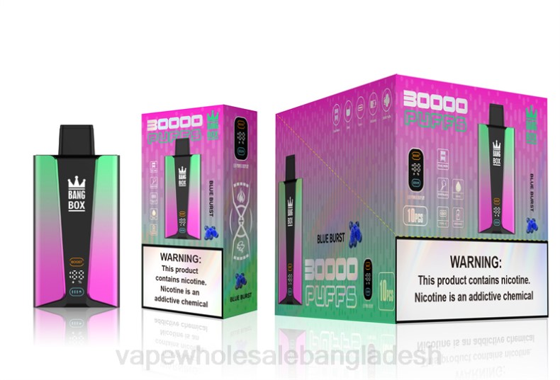 Vape Price In Dhaka - Bang Box 30000 puffs স্মার্ট স্ক্রিন নীল বিস্ফোরণ LRJL82