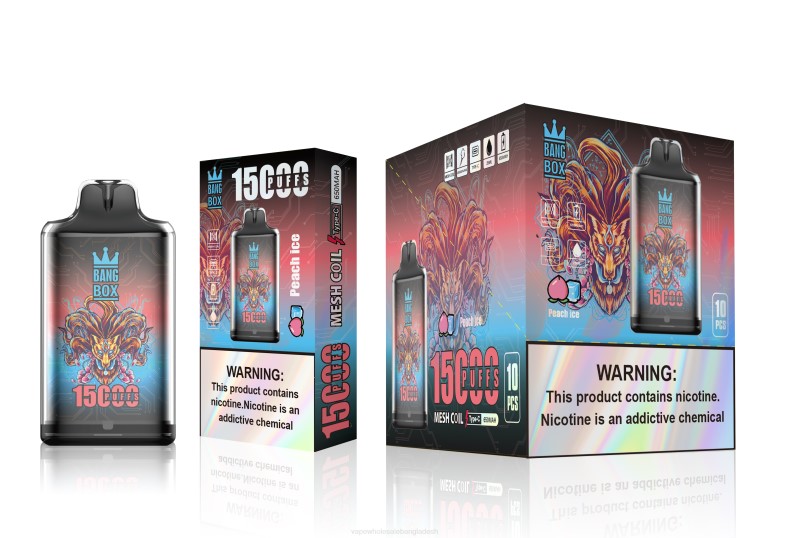 Vape Price In Dhaka - Bang Box s1-15000 পাফ পীচ বরফ LRJL102