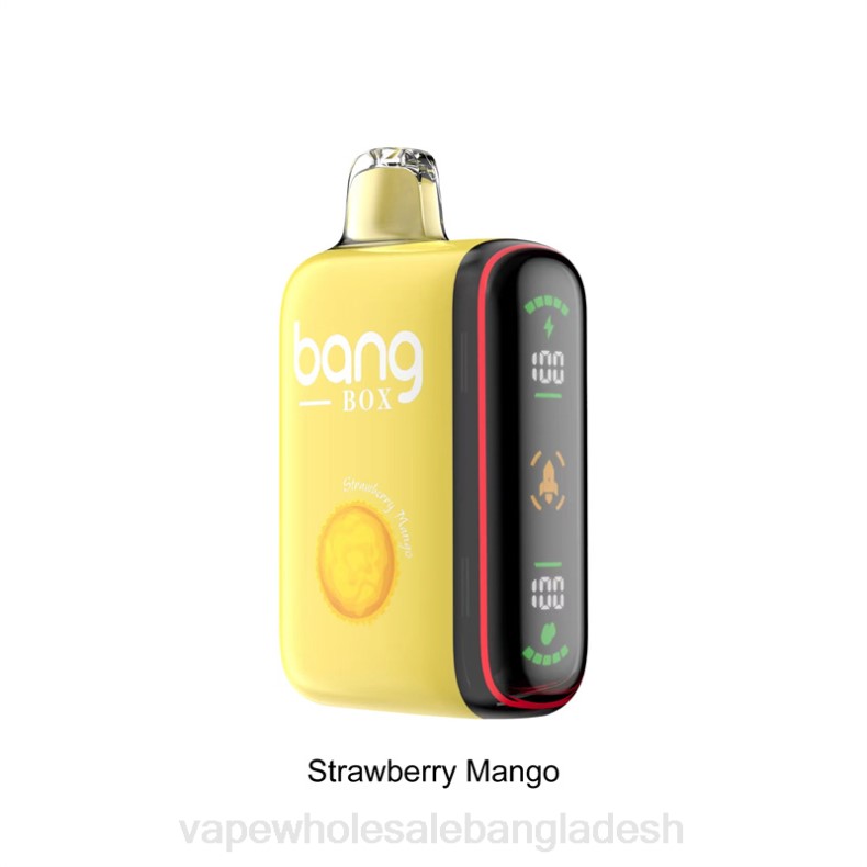 Vape Shop Bd Dhaka - Bang Box 9000-18000 puffs বুদ্ধিমান শক্তি প্রদর্শন স্ট্রবেরি আম LRJL35