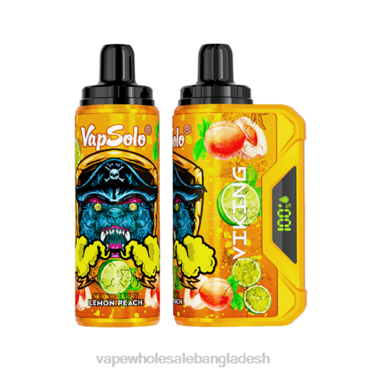 Vape Shop Bd Dhaka - Vapsolo VIKING নিষ্পত্তিযোগ্য vape লেবু পীচ B02J135