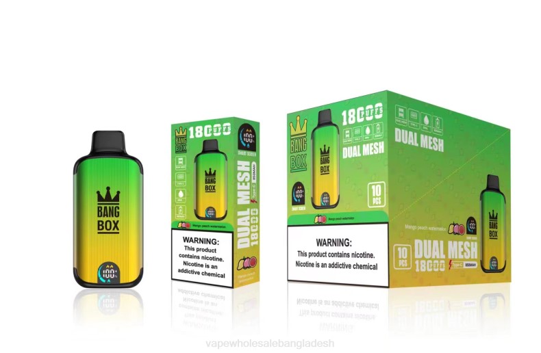 Vape Wholesale Bangladesh - Bang Box 18000 পাফ আমের পীচ তরমুজ LRJL89