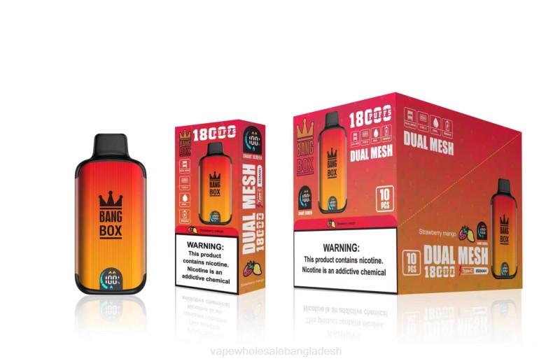 Vape Wholesale Bangladesh - Bang Box 18000 পাফ স্ট্রবেরি আম LRJL99