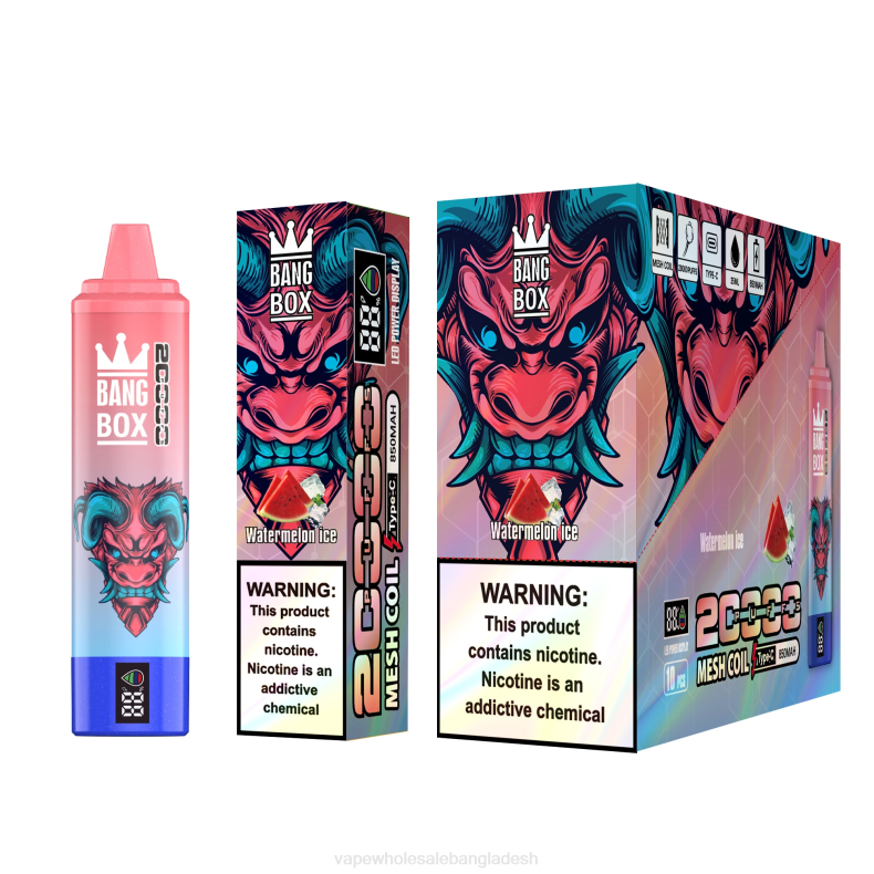 Vape Wholesale Bangladesh - Bang Box 20000 তরমুজ বরফ LRJL56