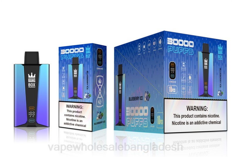 Vape Wholesale Bangladesh - Bang Box 30000 puffs স্মার্ট স্ক্রিন ব্লুবেরি বরফ LRJL79