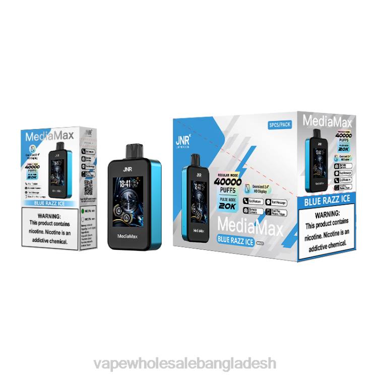 Vape Wholesale Bangladesh - JNR MediaMax 40k পাফ BTBJ21 নীল রাজ বরফ