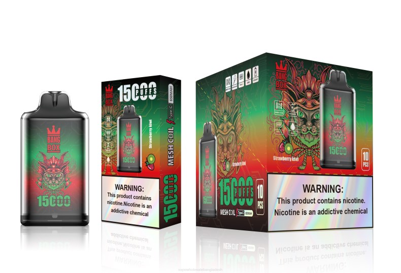 Vape Wholesale Supplier - Bang Box s1-15000 পাফ স্ট্রবেরি কিউই LRJL100