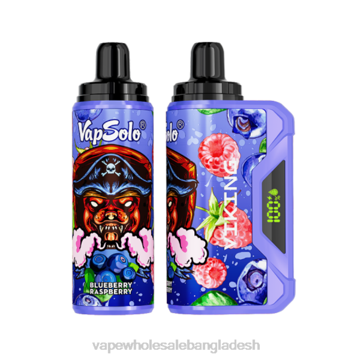 Vape Wholesale Supplier - Vapsolo VIKING নিষ্পত্তিযোগ্য vape ব্লুবেরি রাস্পবেরি B02J132