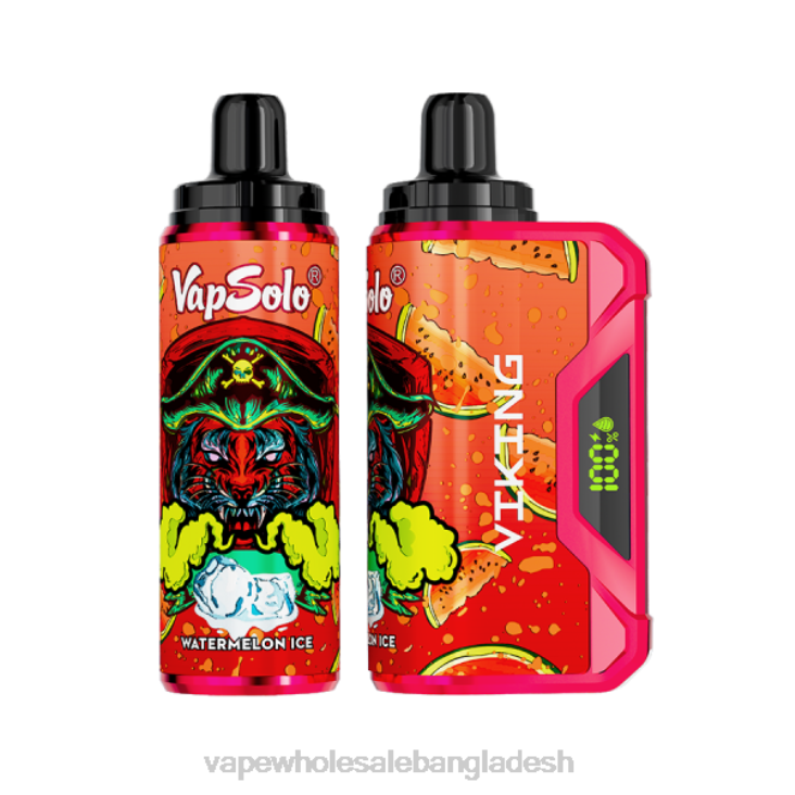 Vape Wholesale Supplier - Vapsolo VIKING নিষ্পত্তিযোগ্য vape তরমুজ বরফ B02J142