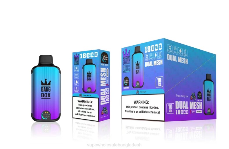 Vape Wholesaler - Bang Box 18000 পাফ ট্রিপল বেরি বরফ LRJL95