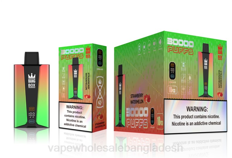 Vape Wholesaler - Bang Box 30000 puffs স্মার্ট স্ক্রিন স্ট্রবেরি তরমুজ LRJL75