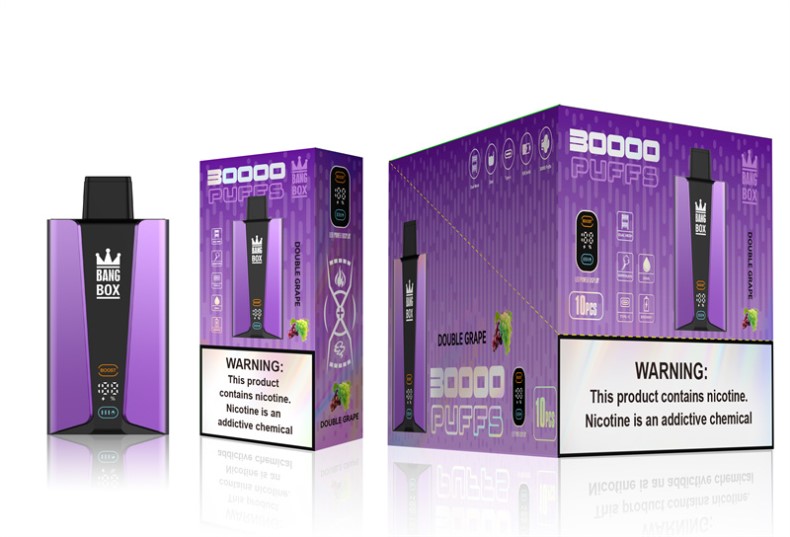 Vape Wholesaler - Bang Box 30000 puffs স্মার্ট স্ক্রিন ডবল আঙ্গুর LRJL85