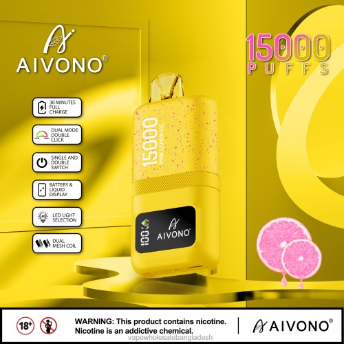 Vape Wholesale Bangladesh - Aivono AIM magic 15000 গোলাপী লেবুর বরফ 40X0R61