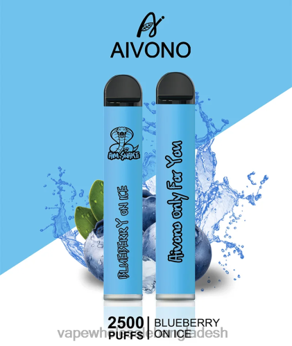 Vape Bangladesh Price - Aivono AIM SNAKE 2500 বরফের উপর ব্লুবেরি 40X0R299