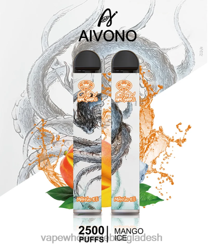 Vape Dhaka - Aivono AIM SNAKE 2500 আমের বরফ 40X0R313