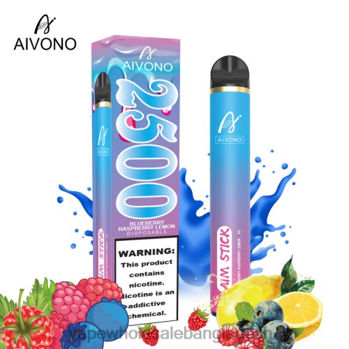 Vape Price In Dhaka - Aivono AIM STICK 2500 ব্লুবেরি রাস্পবেরি লেবু 40X0R154