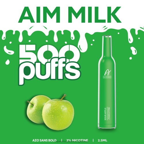 Vape Wholesaler - Aivono AIM MILK 500 টক আপেল 40X0R267