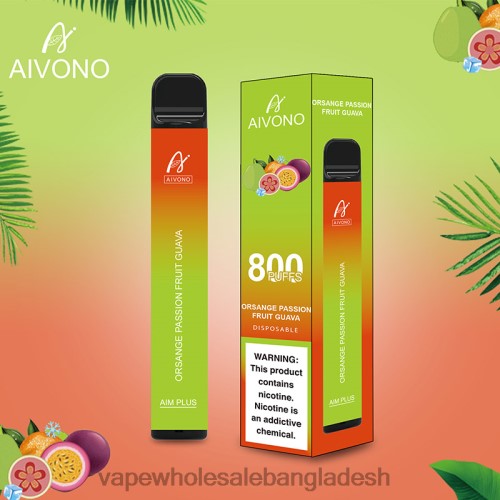 Vape Bangladesh Price - Aivono AIM PLUS 800 কমলা প্যাশন ফল পেয়ারা 40X0R189