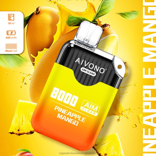 Vape Bangladesh Price - Aivono AIM CLEAR 8000 আনারস আম 40X0R209