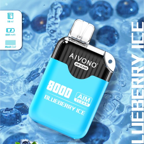 Vape Bd Online - Aivono AIM CLEAR 8000 ব্লুবেরি বরফ 40X0R206